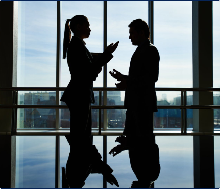 Entrepreneurs discutants